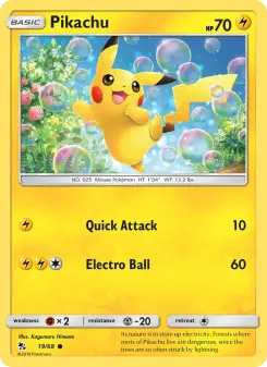 Pikachu – Carta Pokémon TCG