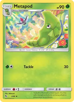 Metapod – Carta Pokémon TCG