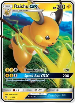 Raichu GX – Carta Pokémon TCG