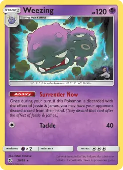 Weezing – Carta Pokémon TCG
