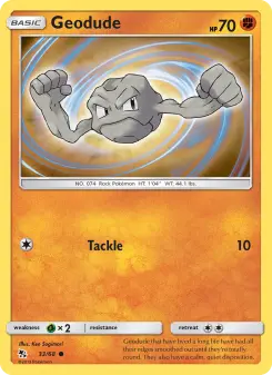 Geodude – Carta Pokémon TCG