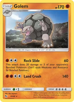Golem – Carta Pokémon TCG