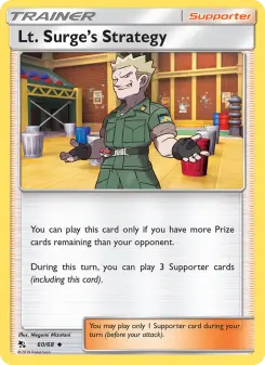Lt. Surge’s Strategy – Carta Pokémon TCG