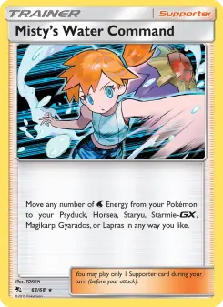 Misty’s Water Command – Carta Pokémon TCG