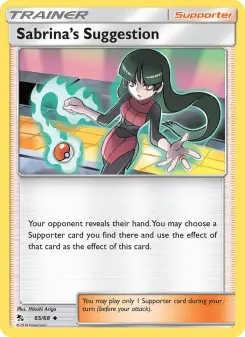 Sabrina’s Suggestion – Carta Pokémon TCG