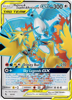Moltres & Zapdos & Articuno GX – Carta Pokémon TCG