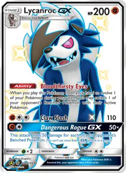 Lycanroc-GX – Carta Pokémon TCG