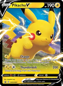 Pikachu V – Carta Pokémon TCG