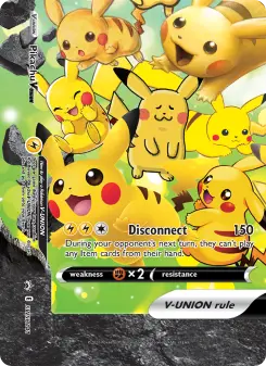 Pikachu V-UNIÃO – Carta Pokémon TCG