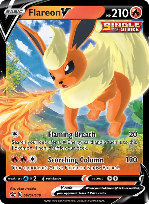 Flareon V – Pokémon TCG