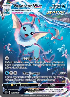 Vaporeon VMAX – Carta Pokémon TCG