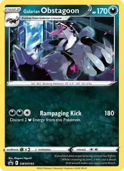 Obstagoon de Galar – Carta Pokémon TCG
