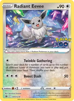 Eevee Radiante – Carta Pokémon TCG