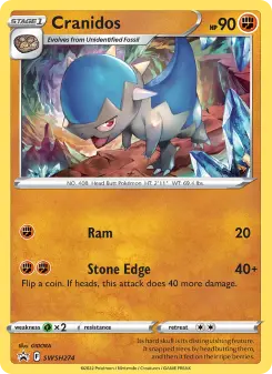 Cranidos – Carta Pokémon TCG