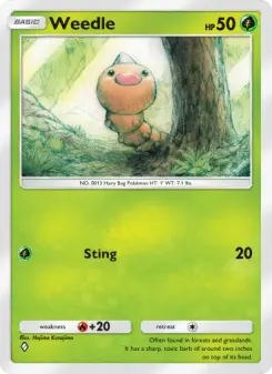 Weedle – Carta Pokémon TCG