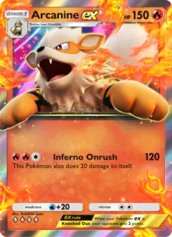 Arcanine ex – Carta Pokémon TCG