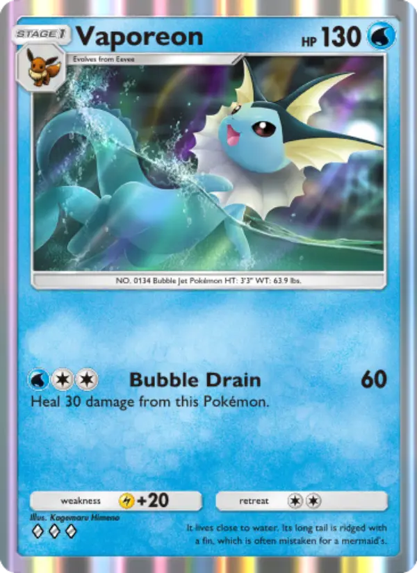 Vaporeon – Pokémon TCG