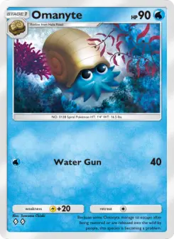 Omanyte – Carta Pokémon TCG