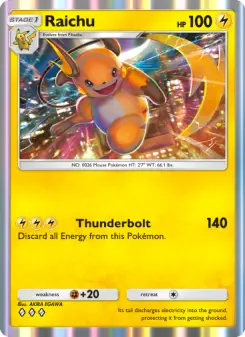 Raichu – Carta Pokémon TCG