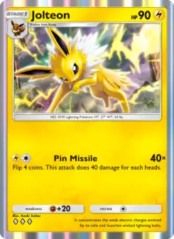 Jolteon – Carta Pokémon TCG