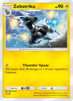 Zebstrika – Carta Pokémon TCG