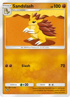 Sandslash – Carta Pokémon TCG