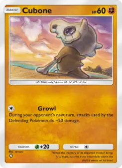 Cubone – Carta Pokémon TCG