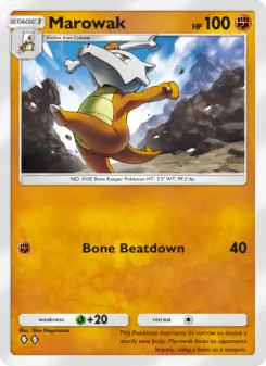 Marowak – Carta Pokémon TCG