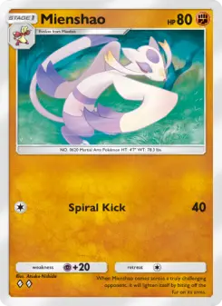 Mienshao – Carta Pokémon TCG