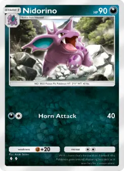 Nidorino – Carta Pokémon TCG