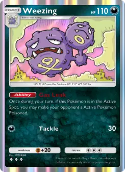 Weezing – Carta Pokémon TCG