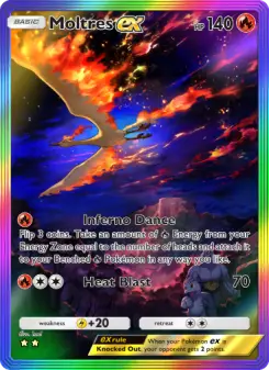 Moltres ex – Carta Pokémon TCG