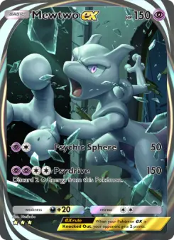 Mewtwo ex – Carta Pokémon TCG