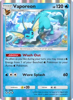 Vaporeon – Carta Pokémon TCG
