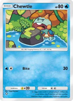 Chewtle – Carta Pokémon TCG
