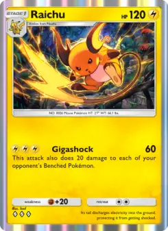 Raichu – Carta Pokémon TCG