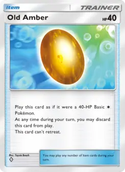 Old Amber – Carta Pokémon TCG