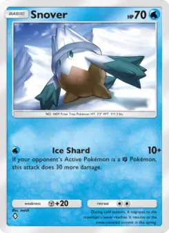 Snover – Carta Pokémon TCG