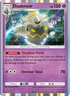 Dusknoir – Carta Pokémon TCG