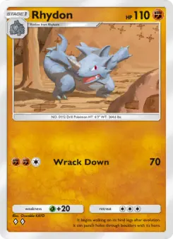Rhydon – Carta Pokémon TCG