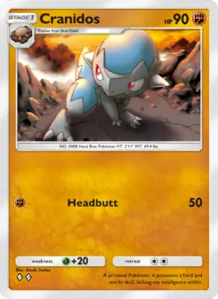 Cranidos – Carta Pokémon TCG