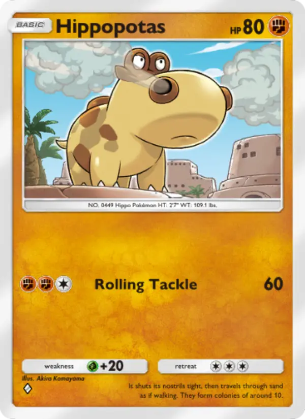 Hippopotas – Pokémon TCG