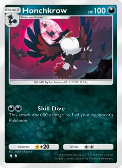 Honchkrow – Carta Pokémon TCG