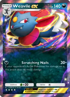 Weavile ex – Carta Pokémon TCG