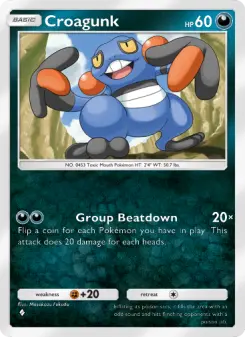 Croagunk – Carta Pokémon TCG