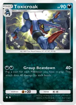 Toxicroak – Carta Pokémon TCG