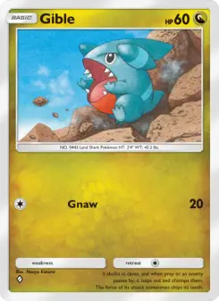 Gible – Carta Pokémon TCG