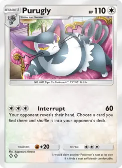 Purugly – Carta Pokémon TCG
