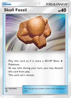Skull Fossil – Carta Pokémon TCG