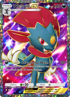 Weavile ex – Carta Pokémon TCG